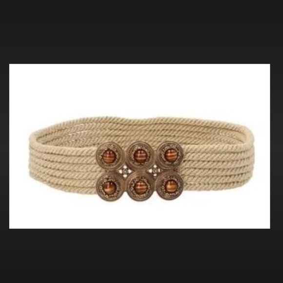 Etro Multi Strand Rope Belt  Made In Italy 27"x2" - Picture 2 of 8
